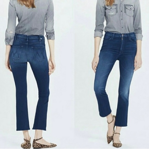 MOTHER Denim - Mother Hustler Ankle jeans in blue ink. Size 27